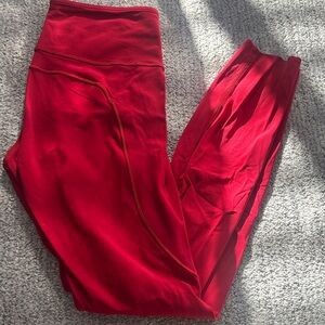 lululemon athletica Red Leggings